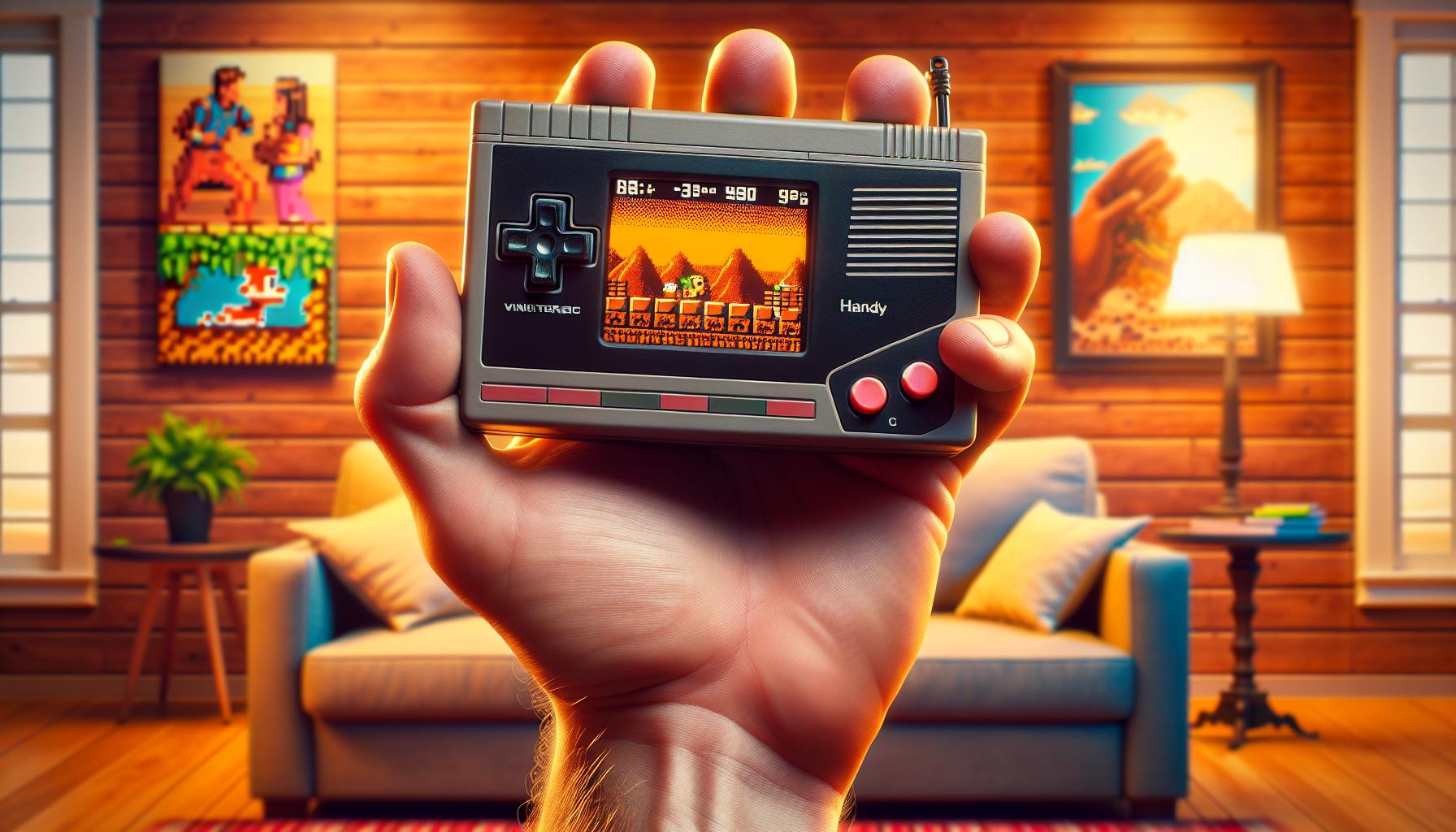 portable retro gaming console